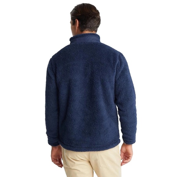 NWT Southern Tide Sherpa Full Zip Jacket Navy - Picture 3 of 7